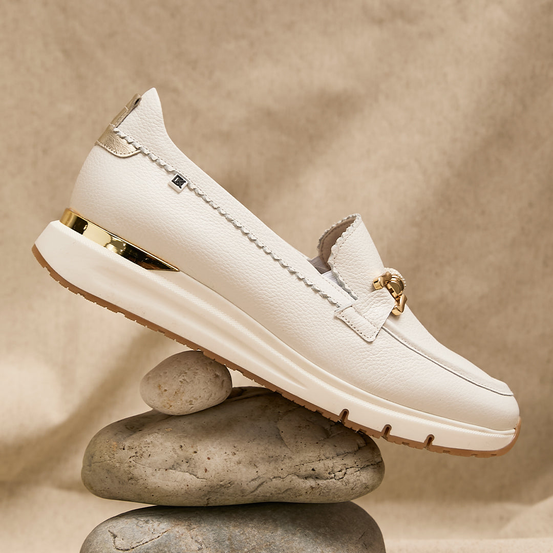 SERENA D9655 Mocasín Blanco