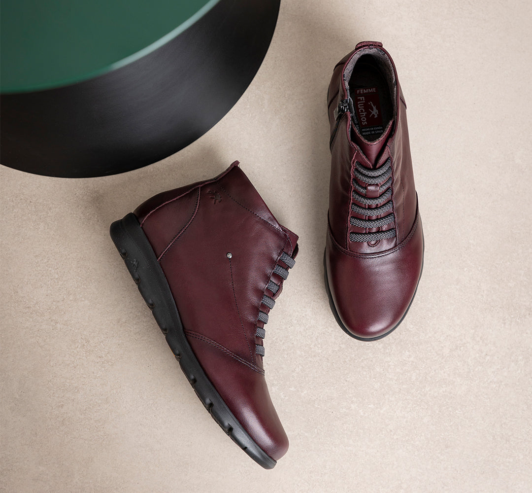 SUSAN F0356 Burgunderfarbe Stiefeletten