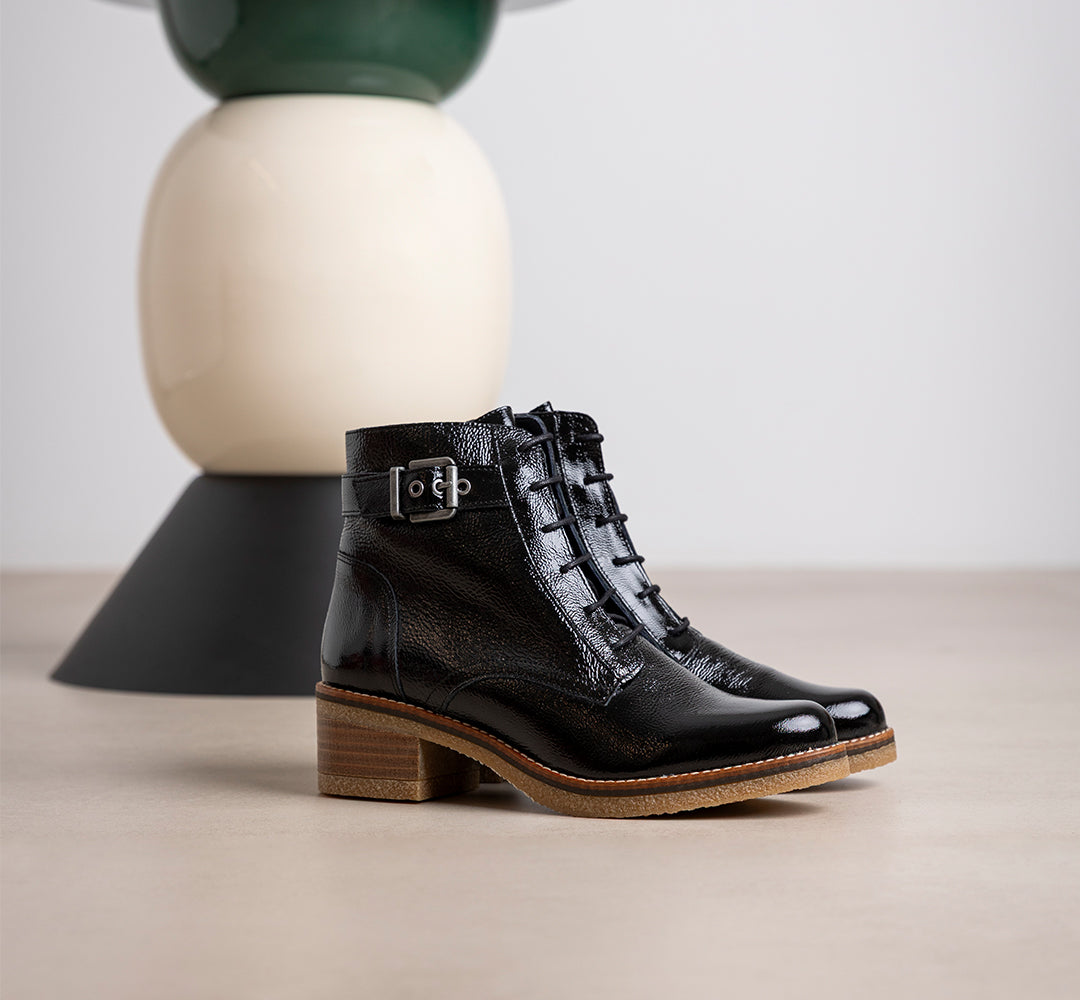 LUCERO D8686 Black Ankle Boot