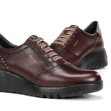 LIVE F2096 Burgunderfarbe Turnschuhe