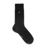 CA0003 Calcetin largo liso black 2p (1677)-1