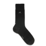 CA0003 Calcetin largo liso black 2p (1677)-1