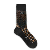 CA0009 Calcetin largo Black-Brown dots 2p-1