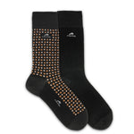 CA0009 Calcetin largo Black-Brown dots 2p-0